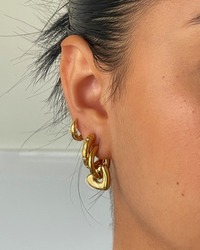 Annie Heart Earrings | 18k Gold Plated