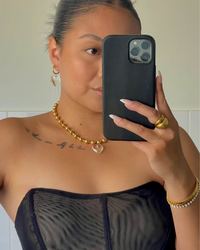 Rumi Heart Necklace | 18k Gold Plated