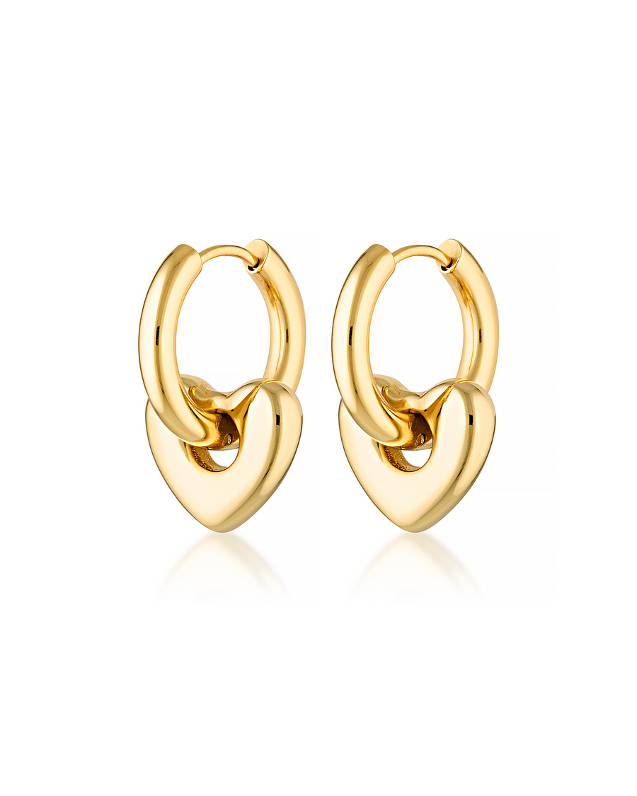 PRE-ORDER | Annie Heart Earrings | 18k Gold Plated
