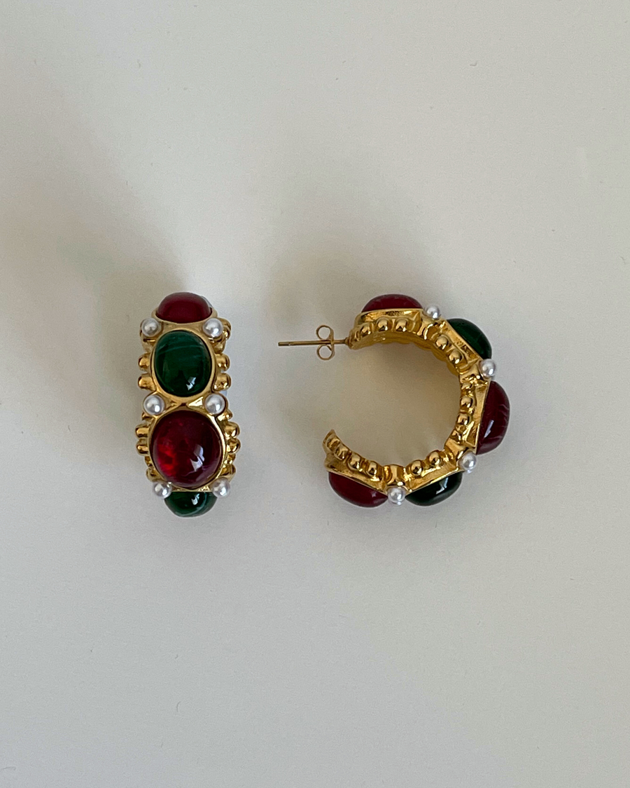 Ember Hoops | 18k Gold Plated