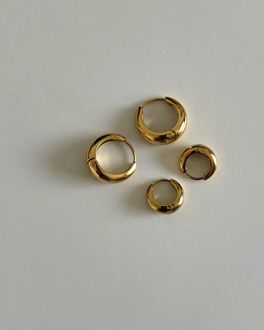 Halle Hoops | 18k Gold Plated