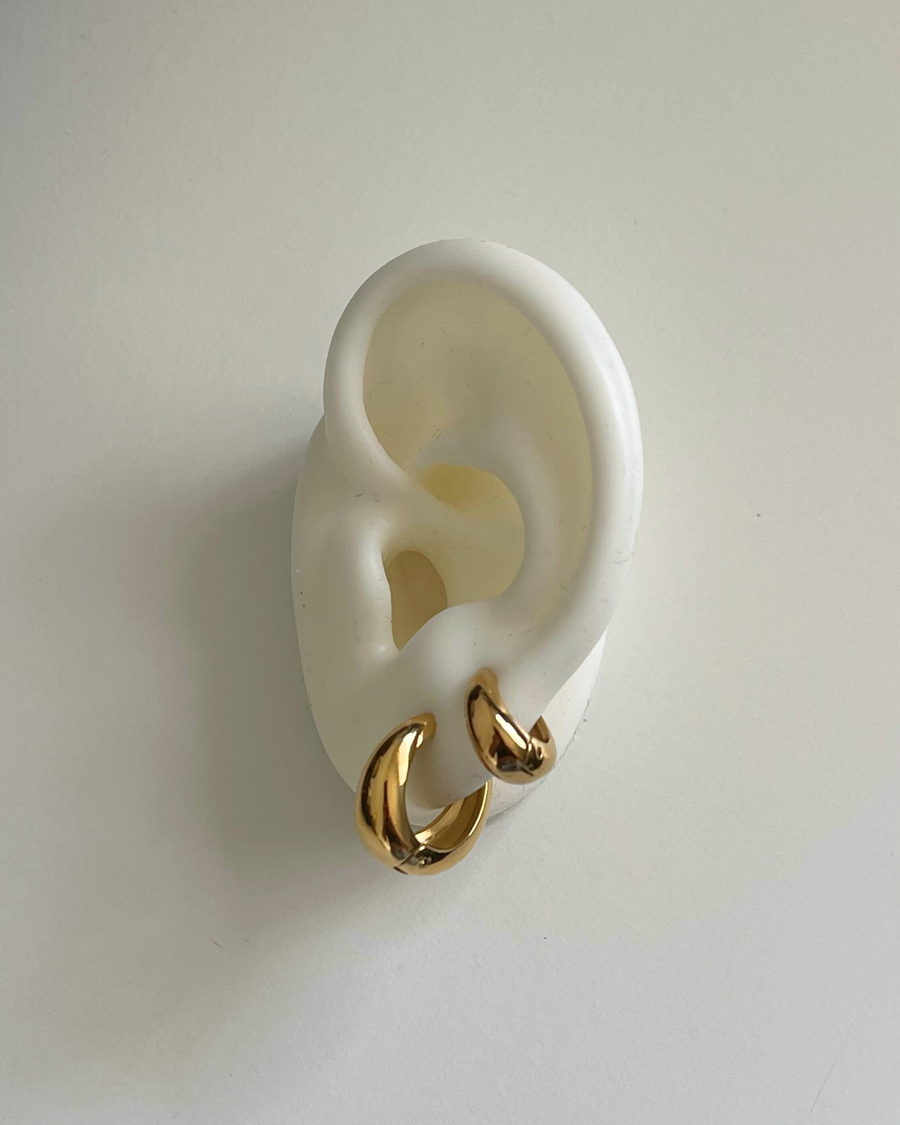 Halle Hoops | 18k Gold Plated