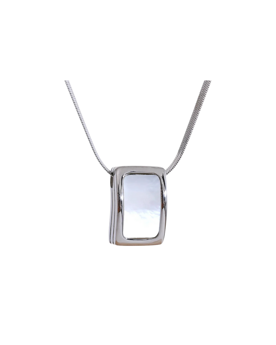 Mother of Pearl Necklace | Silver