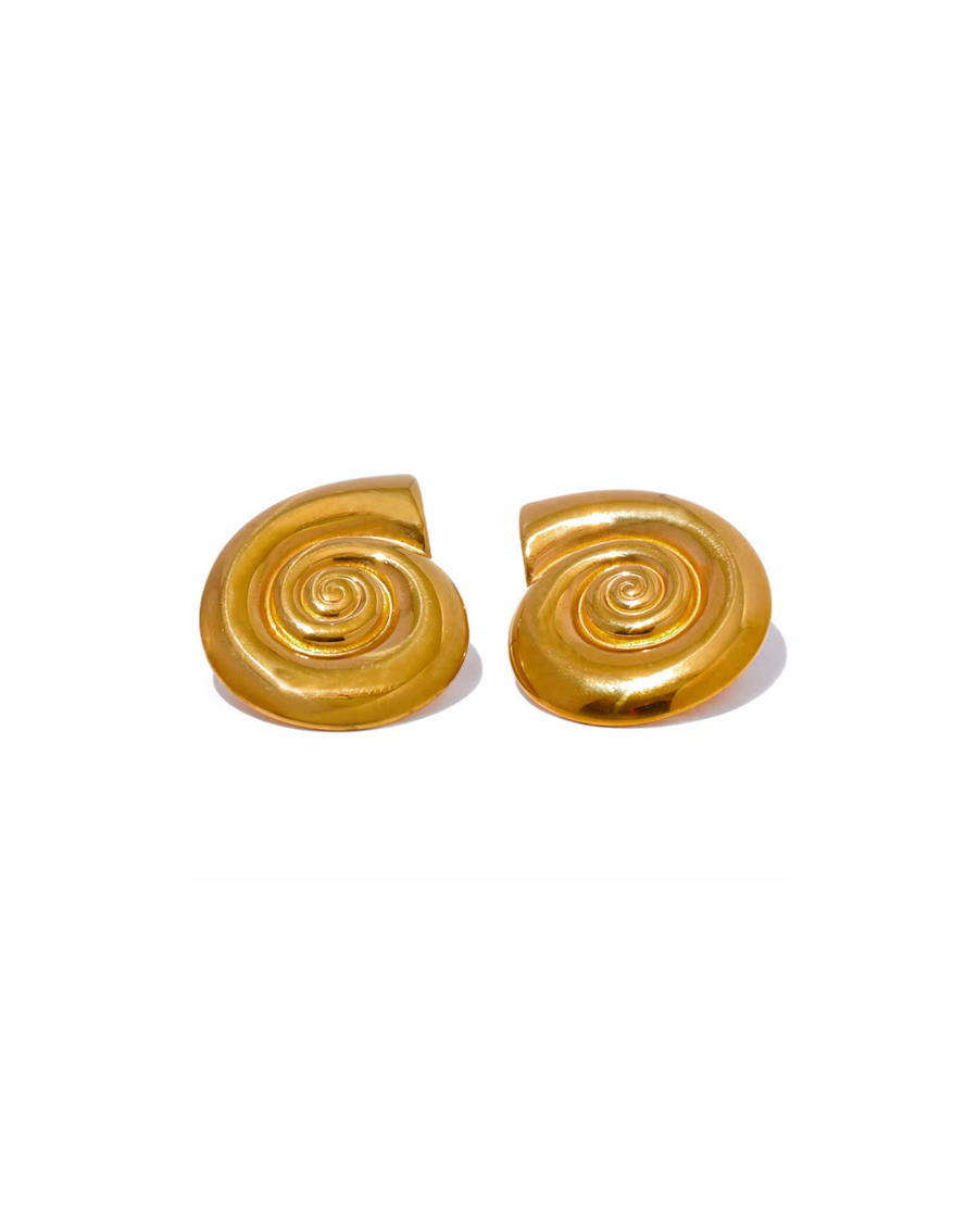 Nerissa Shell Earrings |  18k Gold Plated