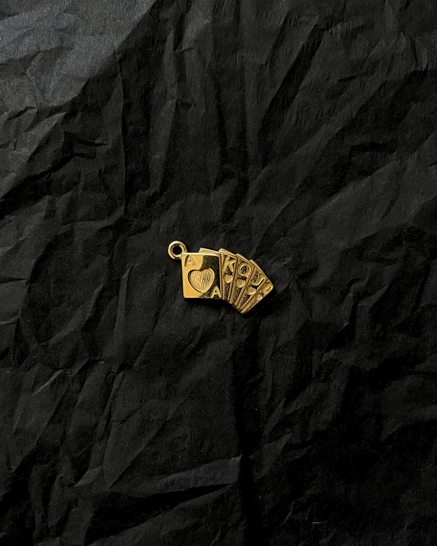 Royal Flush Charm | 18k Gold Plated