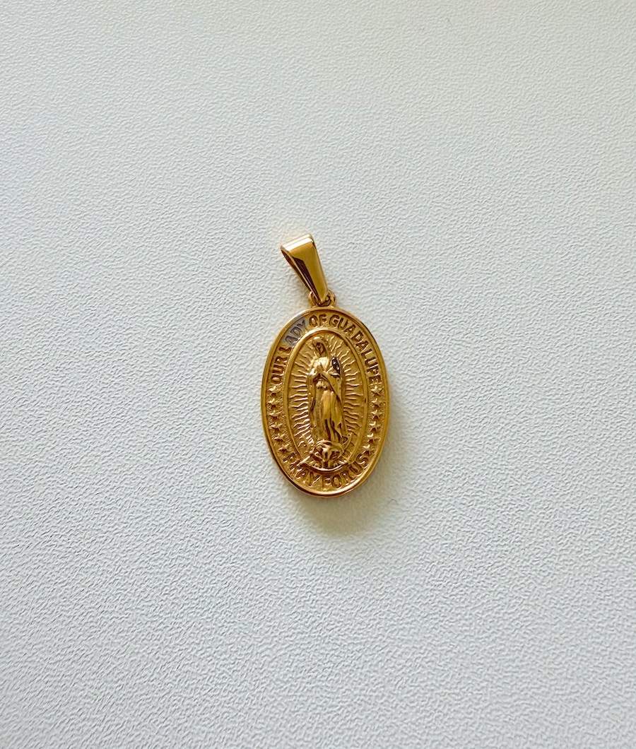 Lady Guadalupe Charm | 18k Gold Plated