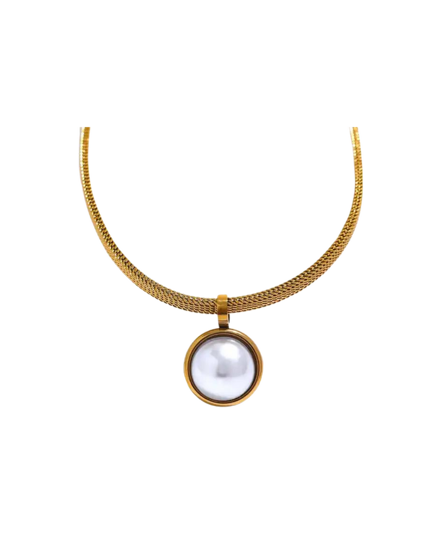 Sirena Pearl Necklace | 18k Gold Plated