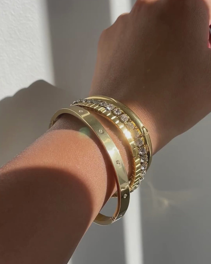 PRE-ORDER | Gia Bangle | 18k Gold Plated