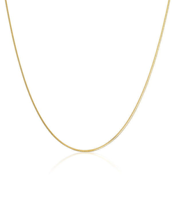 Herringbone Chain 2.2mm 18k Gold Plated