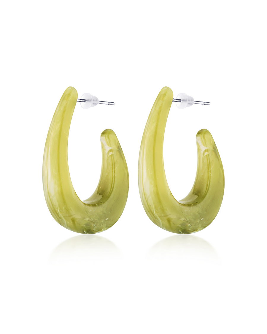 Mojito Resin Hook Earrings