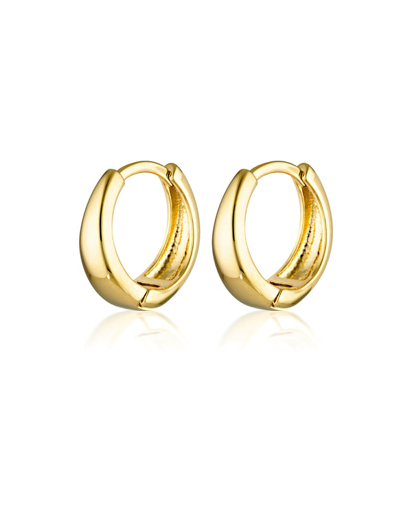 18k Gold Vermeil Huggie Hoops