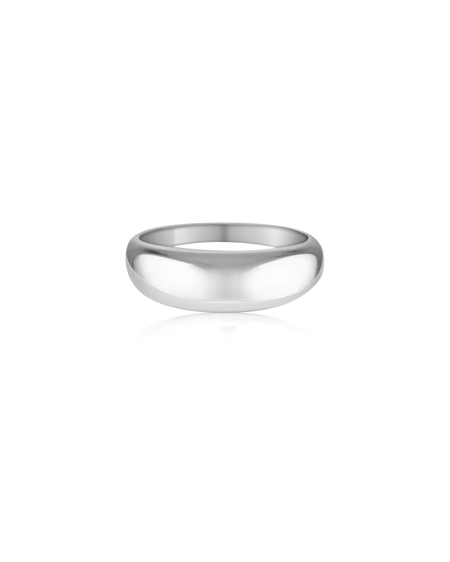 Stainless Steel Dainty Dome Ring